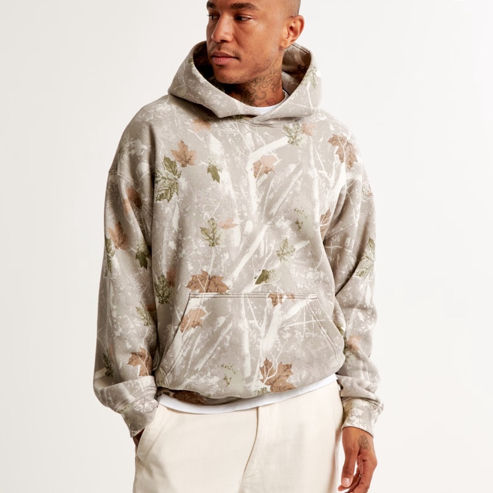 Abercrombie Off White Camo Hoodie